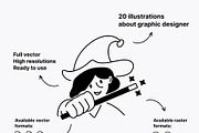 Notion Illustration Graphic Designer, a Person Illustration by Vectorly Space (Thumbnail 3 of 6)