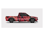 Bold Pickup Truck Wrap Design, a Transportation Illustration by CarWrap design (Thumbnail 3 of 3)