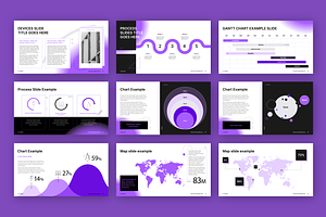 Purple Clash PowerPoint Template