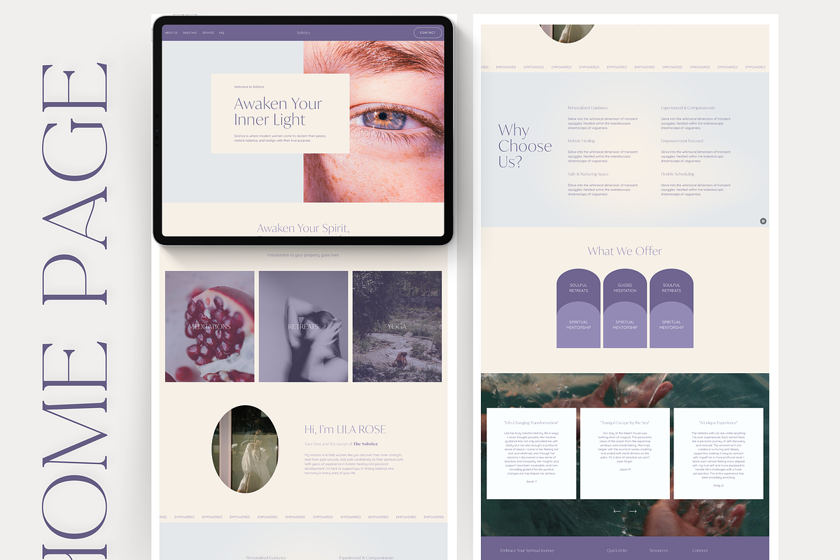 Spiritual Coach Squarespace Website, a Squarespace Template by Story Native (Photo 3 of 10)