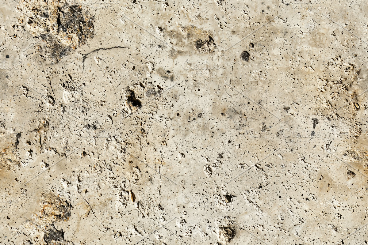 Textured limestone stone surface, featuring a mix of light beige and gray tones, a Texture Graphic by Textures & Backgrounds