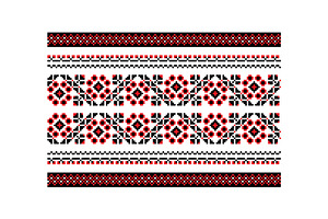 Famous Ukrainian folk seamless