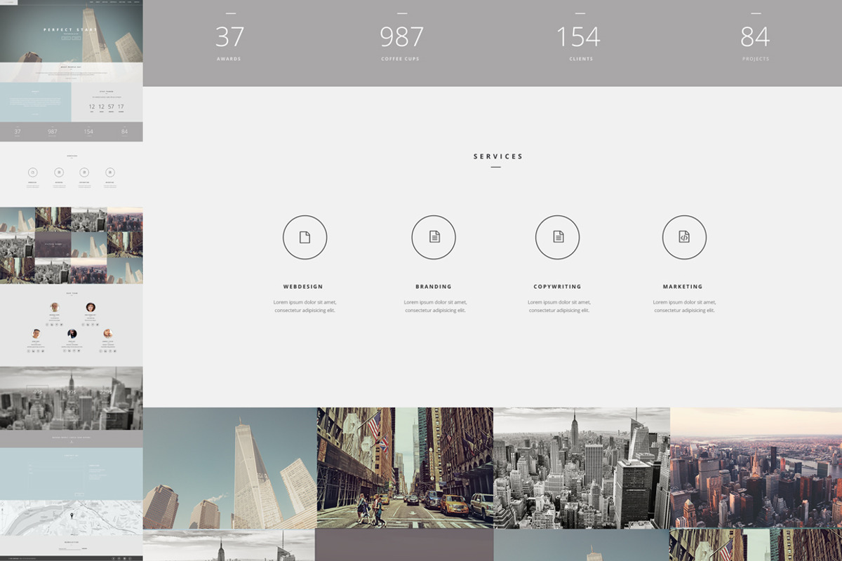 American Dream One Page Template, a Landing Page Template by CapitalTemplate (Photo 3 of 5)