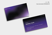 Gradient Purple Business Card, a Business Card Template by Siska Arista (Thumbnail 1 of 2)