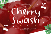 Cherry Swash Handwriting Font, a Handwritten Font by Suntype | Sunshine Std (Thumbnail 1 of 9)