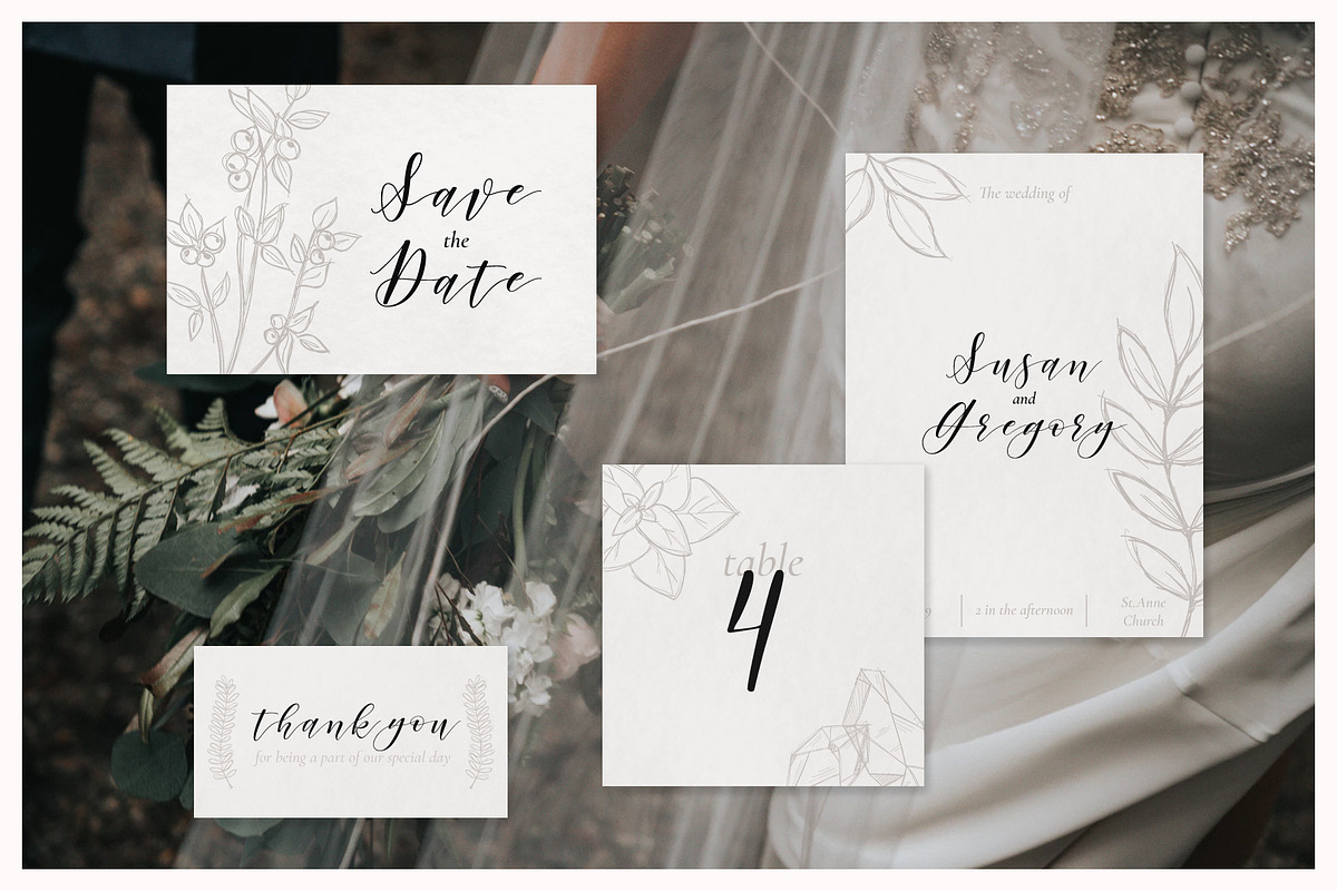 Artistic Florals & Crystals, an Illustration by amber&ink (Photo 8 of 9)