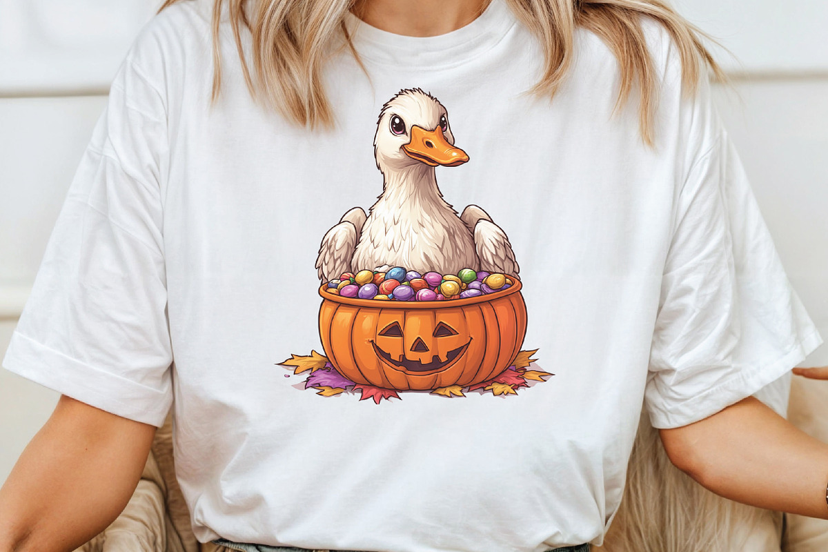 Funny Halloween Silly Goose Clipart, an Illustration by CraftArtStudio (Photo 5 of 6)