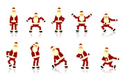 80% OFF - Dancing Santa Claus, an Illustration by Illustrations & Templates (Thumbnail 1 of 7)