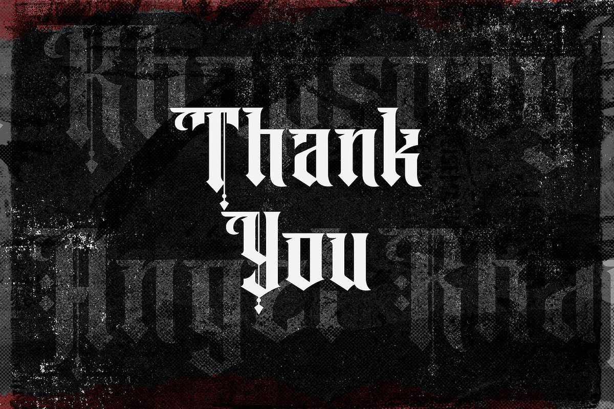 Angel Rhapsody - Blackletter Font, a Blackletter Font by StringLabs (Photo 10 of 10)