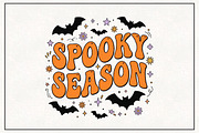 Boho Halloween Spooky Bats PNG, a Work Illustration by CraftArtStudio (Thumbnail 1 of 4)