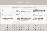1, 2 and 3 Page Resume CV Design, a Resume Template by HIRED Design Studio (Thumbnail 7 of 12)