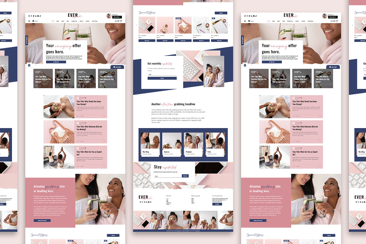 EverDream Wix Website Template, a Wix Template by Girl Boss From Home (Photo 6 of 7)