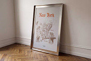 New York City Hand-Drawn Map, an Empty State Illustration by TheMountBirdStudio (Thumbnail 3 of 8)