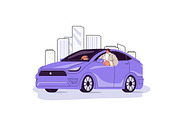 Car rent, carsharing concept set, a Transportation Illustration by PaperTrident (Thumbnail 2 of 11)