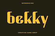 Bekky Creative Sans Font, a Sans Serif Font by Artiveko (Thumbnail 1 of 8)