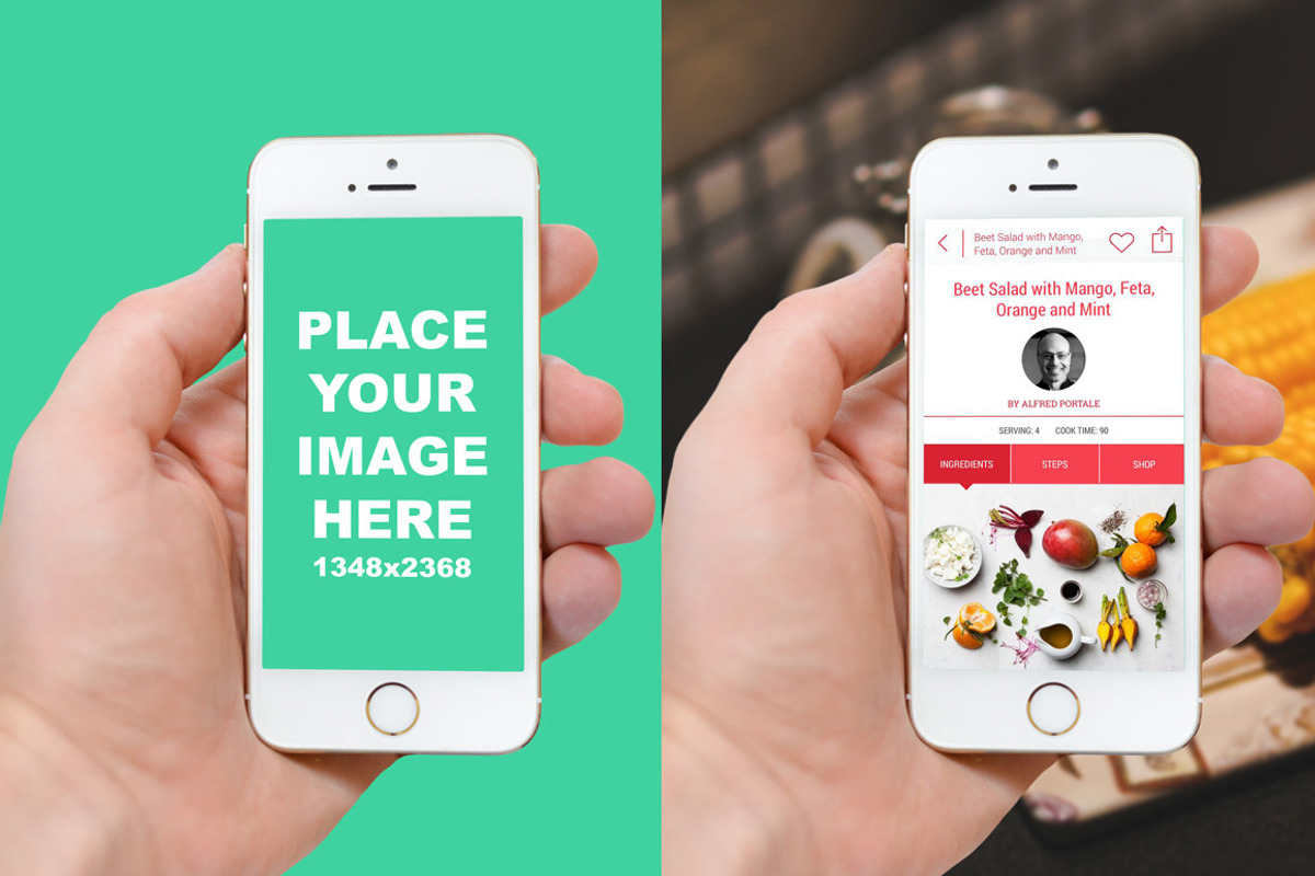 iPhone6 Mockup-Changeable Background, an iPhone Mockup by Made by Mancie (Photo 1 of 5)