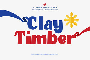 Clay Timber — Heavy Blocky Display