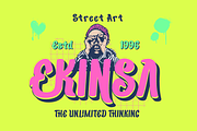 Izonery - Graffiti Font, a Handwritten Font by twinstd (Thumbnail 7 of 10)