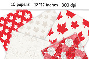 Canada Day Pattern, a Pattern Graphic by GlamArtZhanna (Thumbnail 2 of 3)