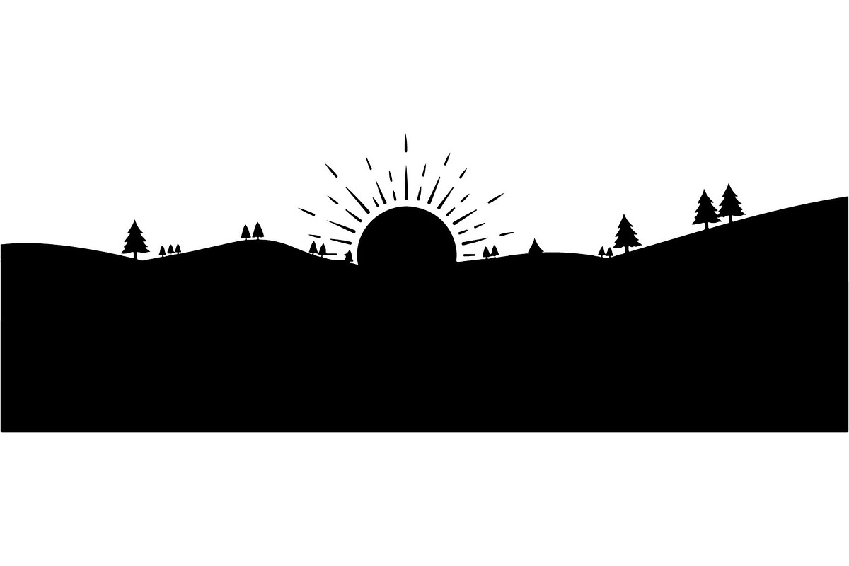 Minimal Landscape Silhouette, an Object Graphic by Designer_Momina (Photo 4 of 19)
