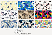 70 crows & skulls seamless pattern, a Pattern Graphic by Poppy Lane Studio (Thumbnail 3 of 10)