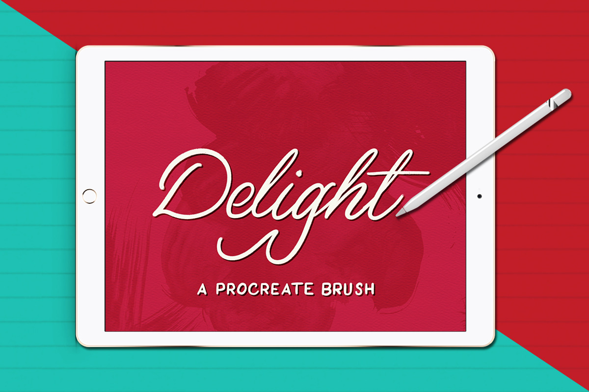 Delight | A Procreate Brush, a Brush Add-On by Will Paterson Design Co. (Photo 1 of 2)