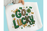 St Patricks Png Faux Yarn Go Lucky, an Illustration by Designking (Thumbnail 1 of 6)