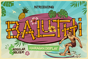 Baluthi - Hawaiian Bamboo Display, a Sans Serif Font by Artisan Themes (Thumbnail 1 of 12)