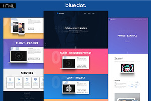 bluedot - Minimal Portfolio Template