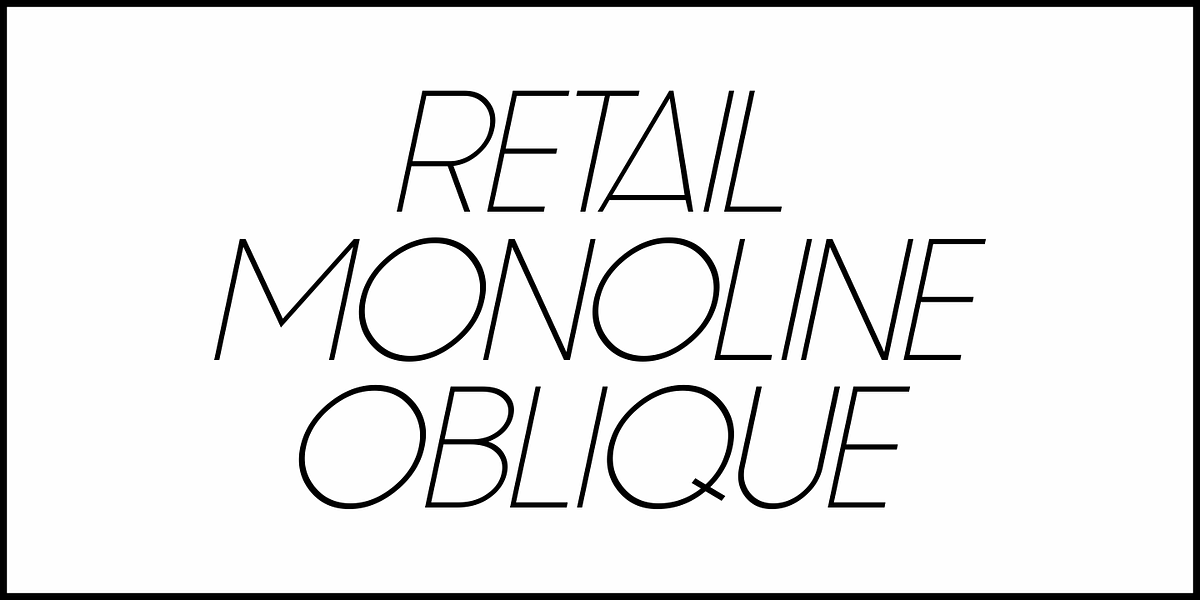 Retail Monoline JNL, a Sans Serif Font by Jeff Levine Fonts (Photo 4 of 5)