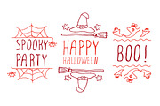Halloween - typographical elements, an Illustration by AV Design (Thumbnail 2 of 4)