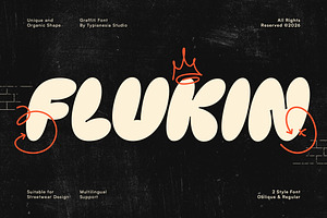 Flukin - Bubble Balloon Graffiti, a Sans Serif Font by Typia Nesia
