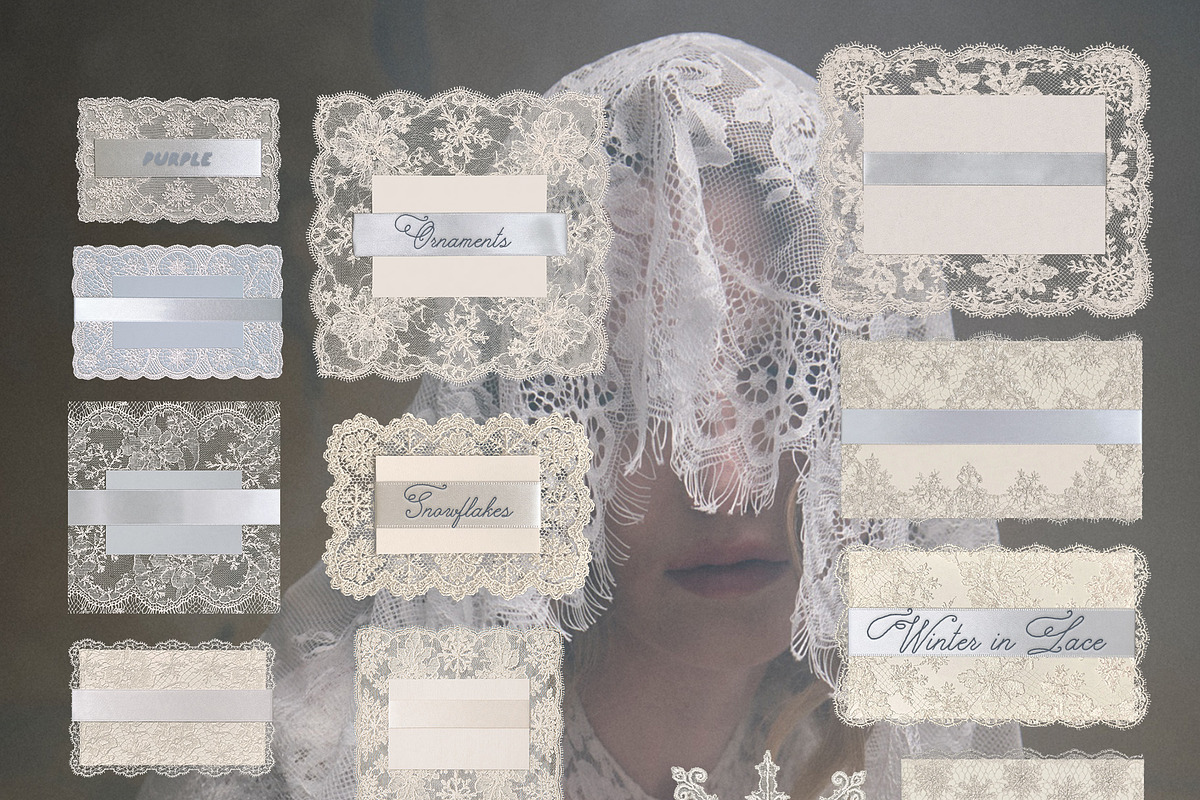 Winter in Lace: Collage Kit, an Object Graphic by Purple (Photo 3 of 8)