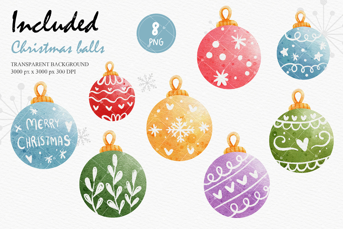 Christmas snowman clipart, an Animal Illustration by Chonnieartwork (Photo 6 of 7)