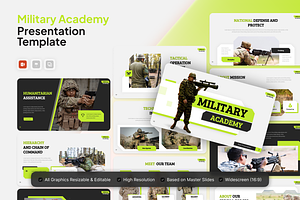 Military Academy PowerPoint, a Presentation Template by Annora Studio