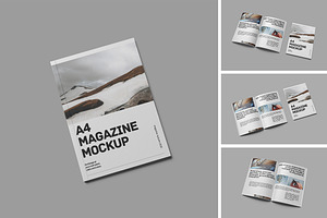A4 Magazine Mockup