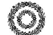 50 Elegant Floral Leaf Spiral Frame, a Decorative Illustration by Amazin_art (Thumbnail 34 of 39)