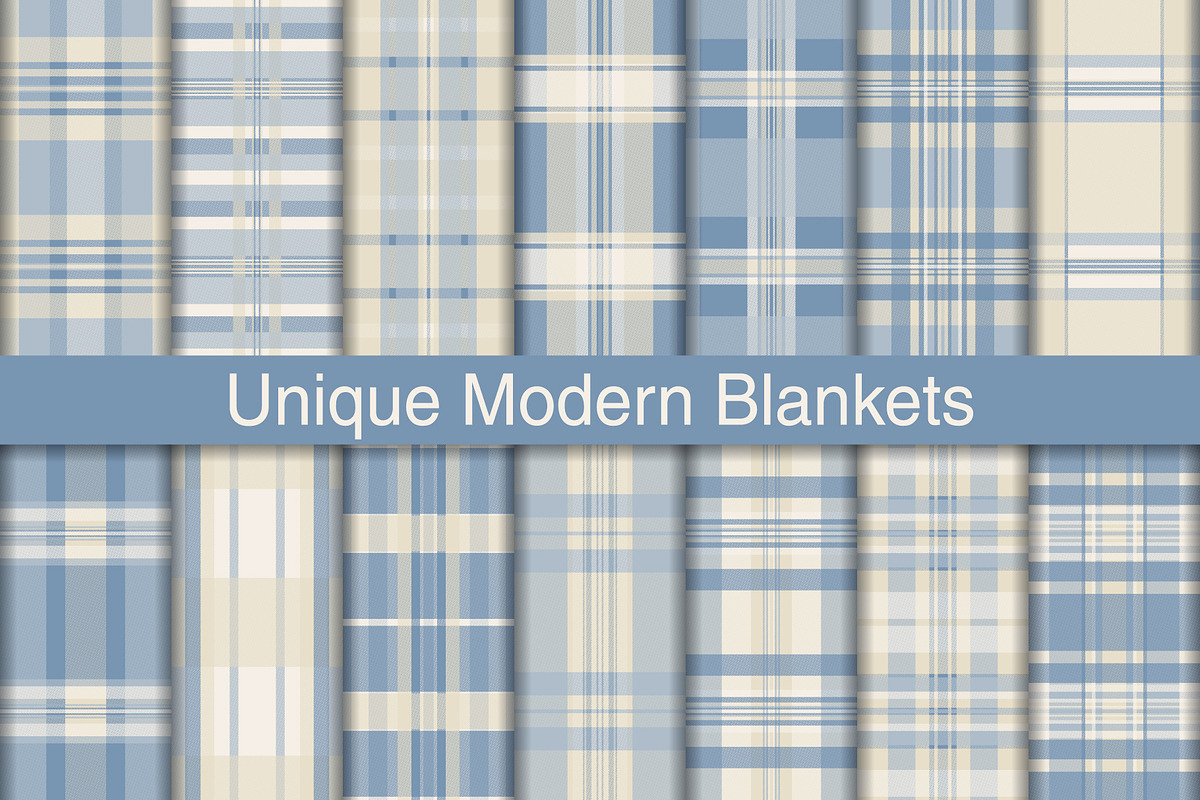 #258 Unique Modern Blankets, a Pattern Graphic by Plaid4You (Photo 1 of 5)
