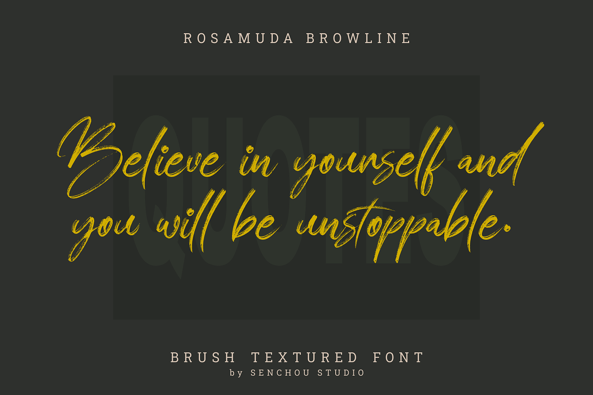 Rosamuda Browline, a Script Font by Creative Keelik (Photo 2 of 9)