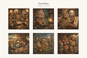 NeuroBear Storybook Set of 30, an Animal Illustration by LanternkinStudio (Thumbnail 7 of 14)