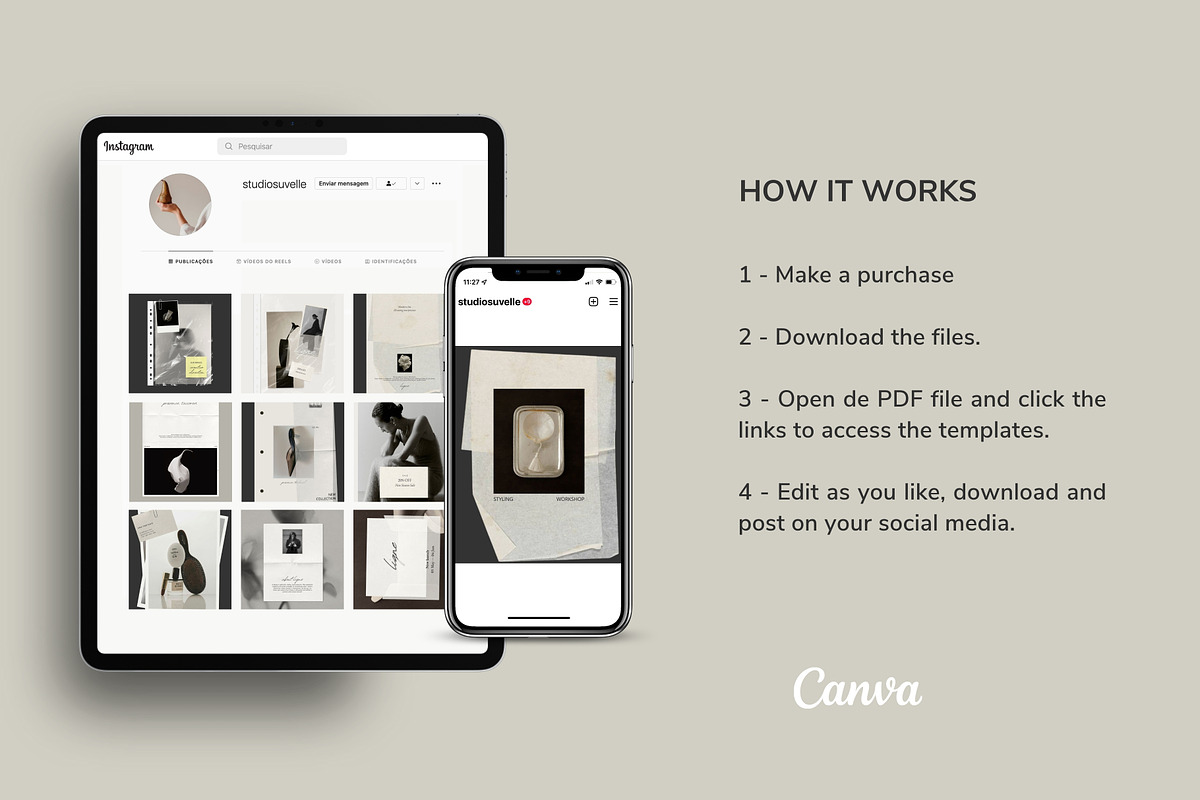 Aesthetic Paper Mockup IG templates, a Social Media Template by Studio Suvelle (Photo 9 of 9)