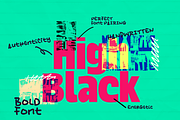 AZ High Black | A Pairing Font Duo, a Sans Serif Font by azetypestudios.com (Thumbnail 15 of 17)