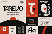 Tarevo - Modern Geometric Typeface, a Sans Serif Font by Pitchlook.Studio (Thumbnail 4 of 4)