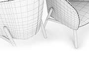Kristalia Tuile armchair, a Furniture 3D Model by AllSkull (Thumbnail 7 of 8)