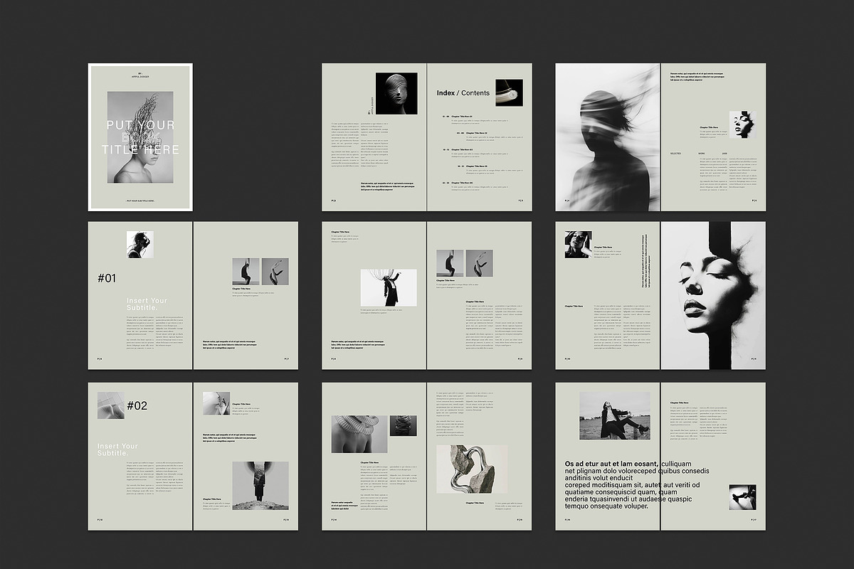 Book Title Layout Design Template, a Brochure Template by NorthPeak (Photo 15 of 16)