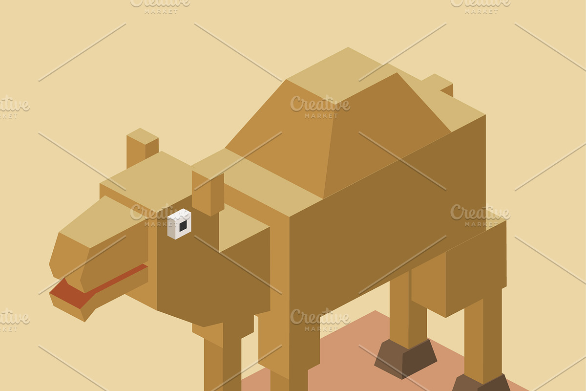 3D Illustration Isometric Collection, an Animal 3D Model by Designbytowo (Photo 16 of 16)