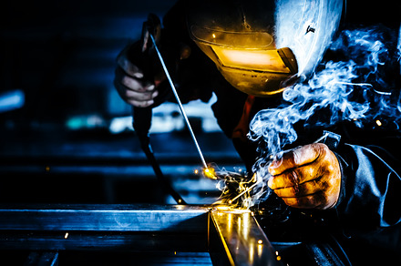 Welder man working on metal stock photo containing welder and welding, an Industrial Photo by Shootdiem