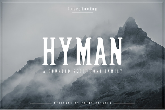 Hyman Rounded Serif Font Family preview 8