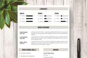 Clean Resume Template With Photo