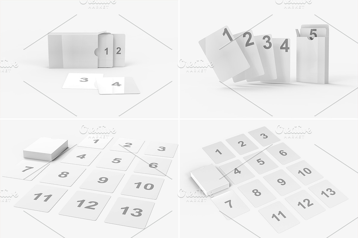 Playing Cards Mockup v.7 - 6 views, a Merchandise Mockup by Illusiongraphic (Photo 17 of 18)